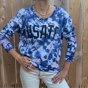 Nike cotton tie dyed sweater size medium